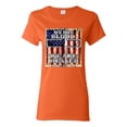 thumbnail image 1 of By His Blood We Are Healed Inspirational/Christian Womens Graphic T-Shirt, Orange, Medium, 1 of 5