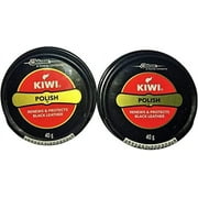 By King Of Wonder Kiwi Shoe Polish Paste Pack Of 2 Black