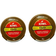 By King Of Wonder Kiwi Shoe Polish Paste Pack Of 2 Dark Tan