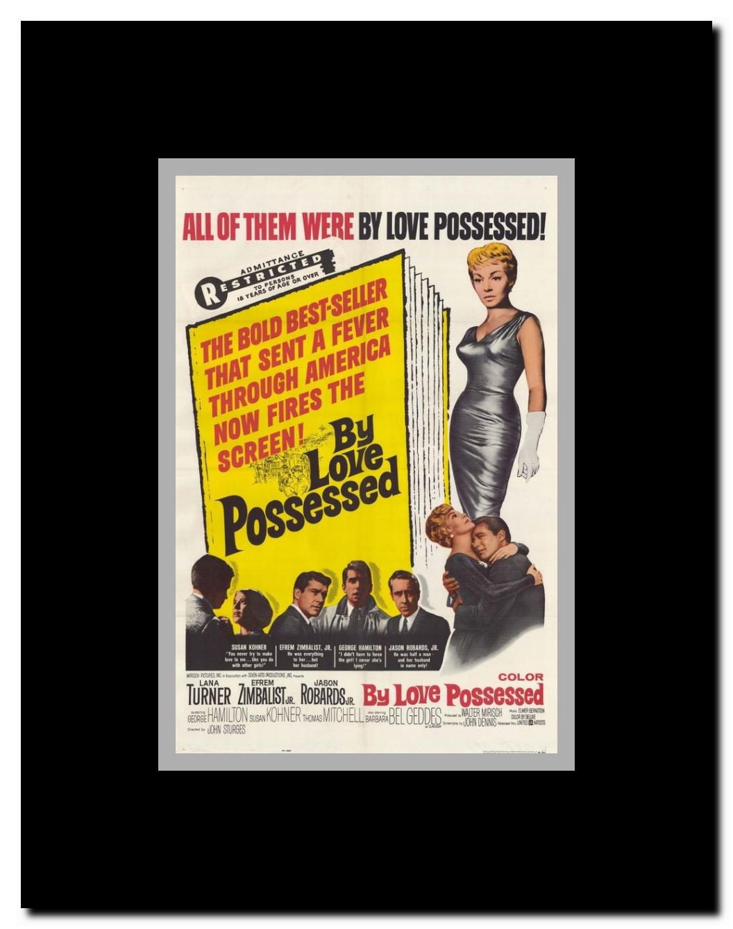 By Love Possessed Framed Movie Poster