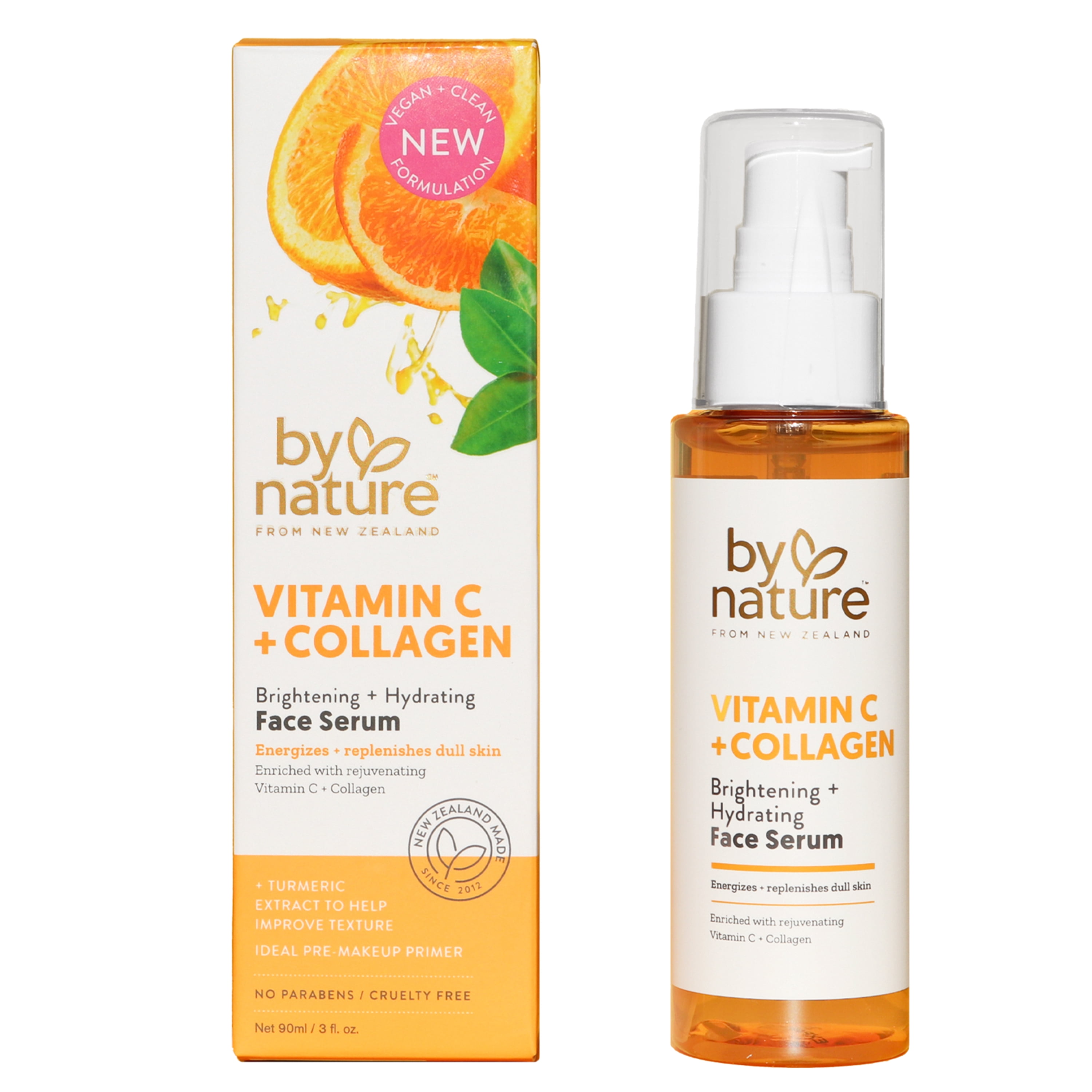 By Nature Vitamin C + Collagen Face Serum Restore and Energize Tired