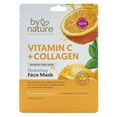 thumbnail image 1 of By Nature Skincare from New Zealand Vitamin C and Collagen Sheet Face Mask to Brighten and Hydrate Dull Skin, 1 of 7