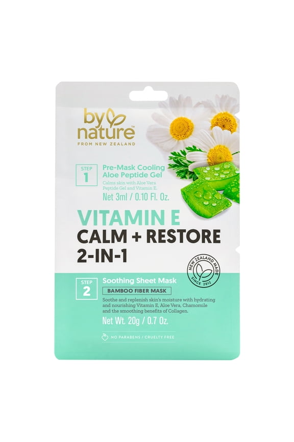 Skincare from New Zealand Vitamin E Calm + Restore 2-in-1 Mask to Replenish & Soothe Skin