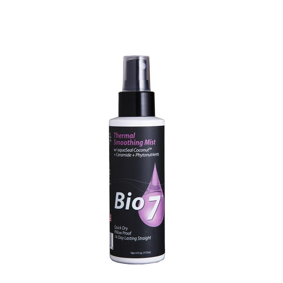 Bio7 Thermal Smoothing Hair Mist with AquaSeal Coconut Ceramide PhytoNutrients 4 fl oz