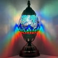 thumbnail image 1 of By Rugaro Tiffany Style Lamp with Mosaic Glasses, 1 of 1