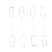 By The Clique Aloe Hand Sanitizer with Silicon Holders | Set of 4 | 1 oz / 30ml Travel Size With 4 Colored Hook On Sleeves | Available in 8 Colors
