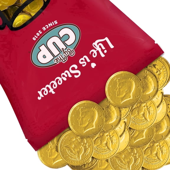 By The Cup Milk Chocolate Gold Coins, 5 lb Bulk Bag