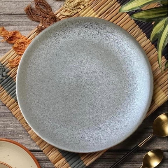 By The Earth Living | Dinner Plate | Charcoal Gray | Diameter 10"