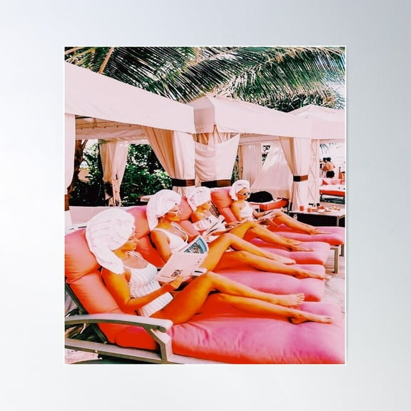 By The Pool Poster Wall Art, Modern Wall Decor For Living Room Bedroom, 12x18 UNFRAMED