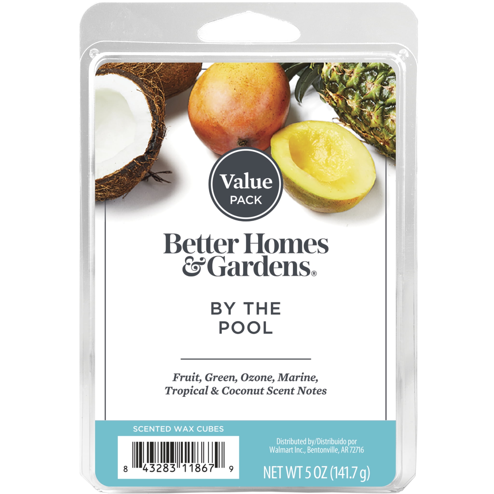 By The Pool Scented Wax Melts, Better Homes & Gardens, 5 oz (Value Size)