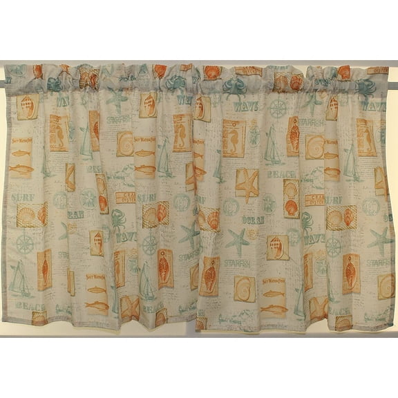 By The Sea 60Wx24L Tier Pair Green