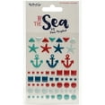 thumbnail image 1 of By The Sea Adhesive Enamel Shapes 59/Pkg-, Pk 3, My Minds Eye, 1 of 2
