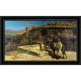 thumbnail image 1 of By The Well 40x26 Large Black Ornate Wood Framed Canvas Art by Edwin Lord Weeks, 1 of 2