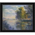 thumbnail image 1 of By the Eure River in Autumn 34x28 Large Black Ornate Wood Framed Canvas Art by Gustave Loiseau, 1 of 2
