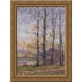 thumbnail image 1 of By the Oise at Precy 24x18 Gold Ornate Wood Framed Canvas Art by Gustave Loiseau, 1 of 2