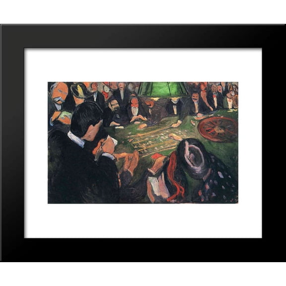 By the Roulette 20x24 Framed Art Print by Munch, Edvard