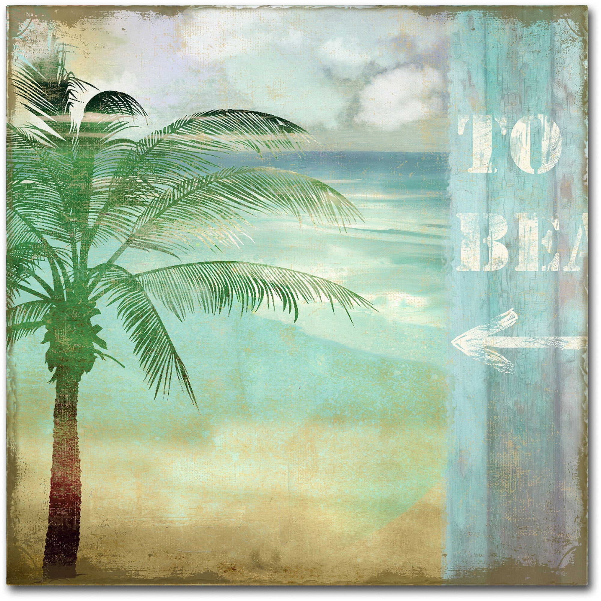 "By the Sea III" Canvas Art by Color Bakery