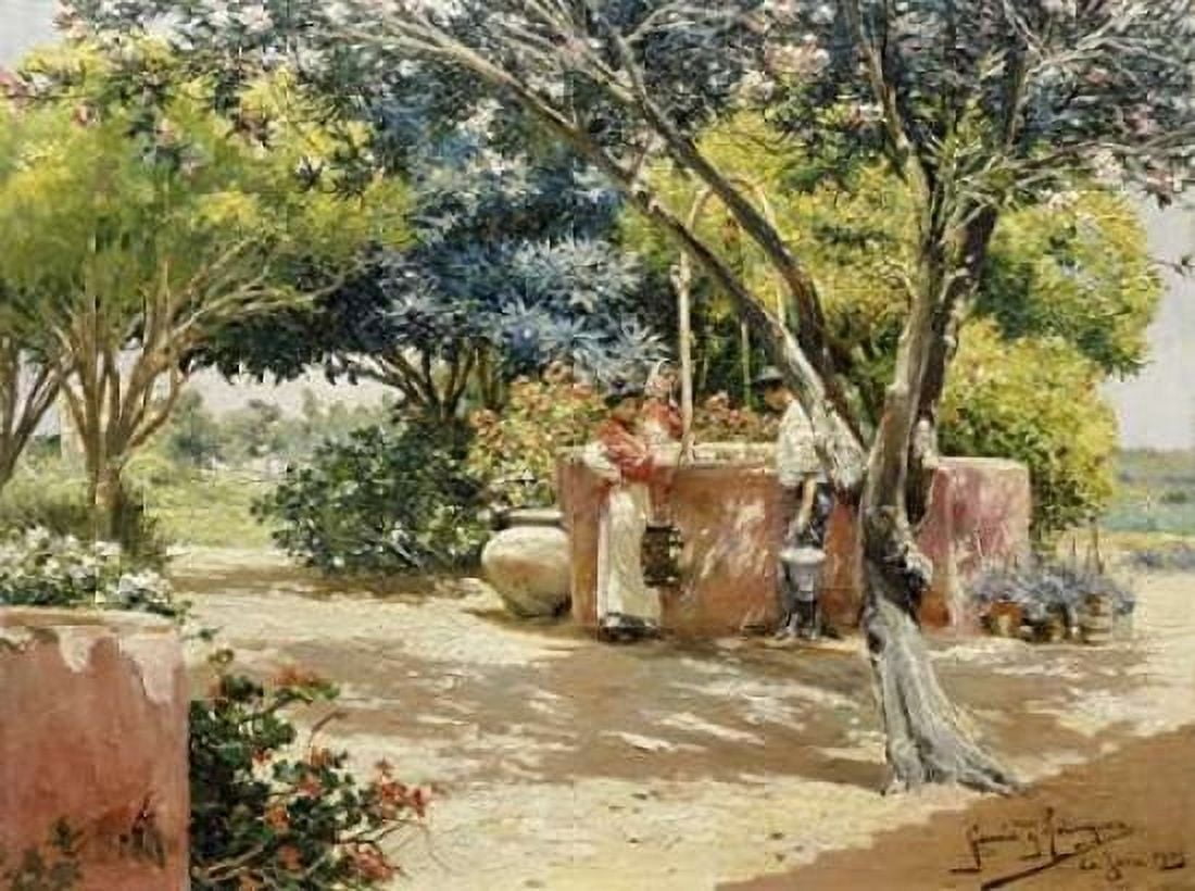 By the Well Canvas Art - Manuel Garcia Rodriguez (18 x 24)