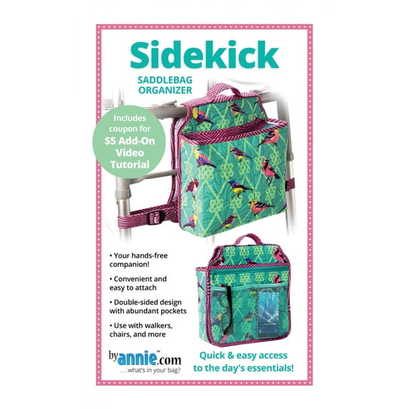 ByAnnie Sidekick Saddlebag Organizer Pattern PBA300