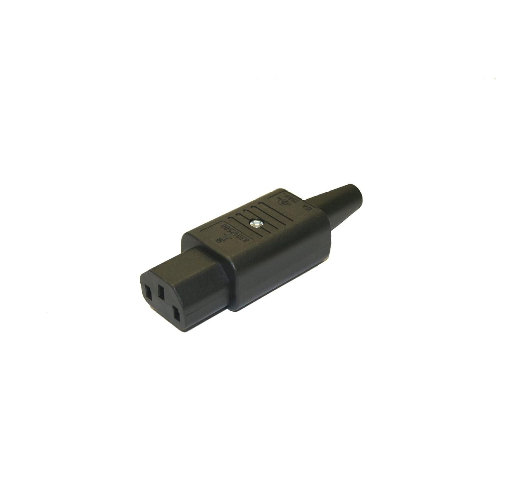 ByEUcuk 83012500 IEC 60320 C13 Rewireable Connector, IEC 60320 C13 Socket Type, Black, 10A/15A