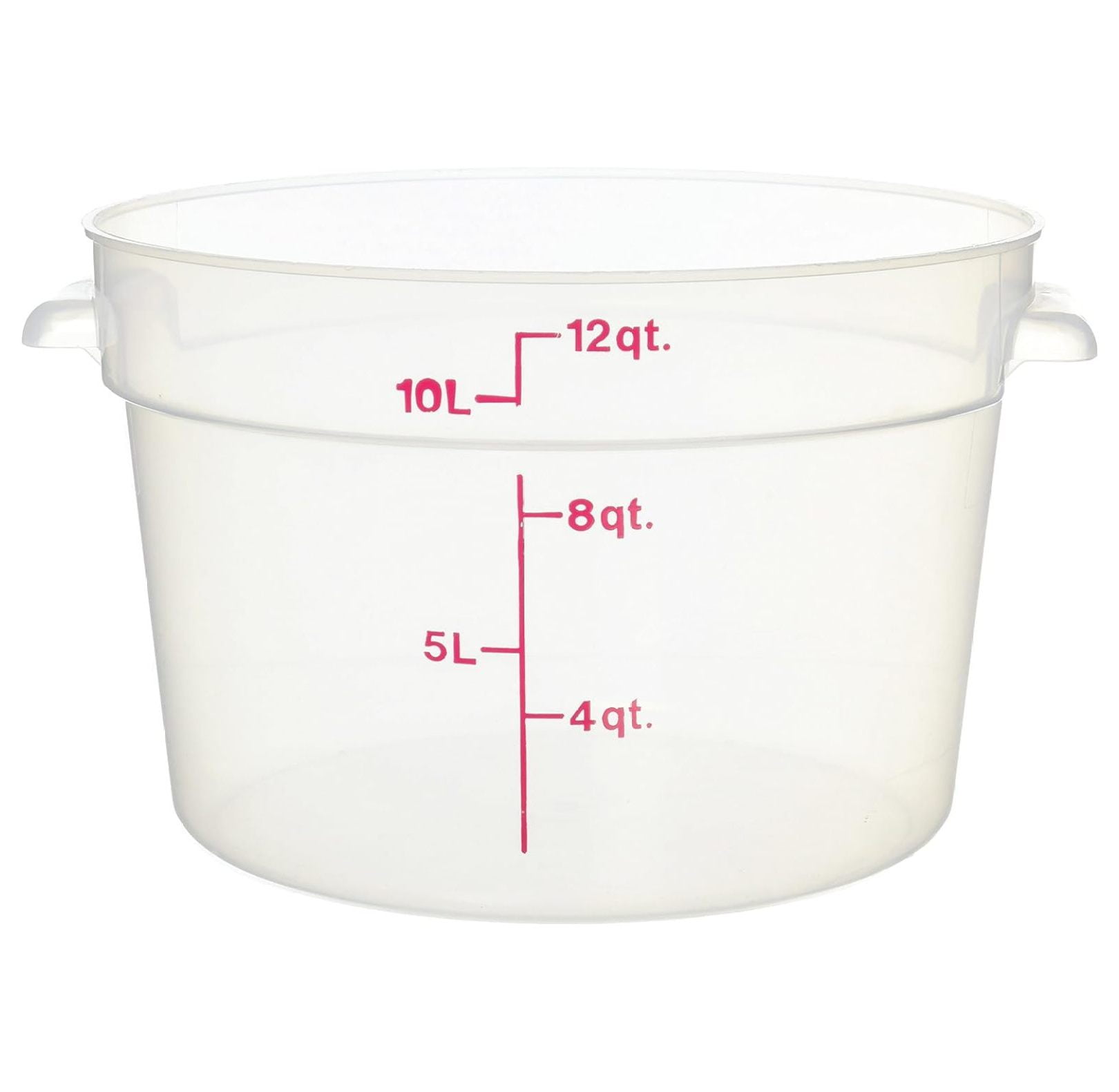ByEUcuk Camware Translucent Round Food Storage Containers, 12 Quart (RFS12PP) Category Food