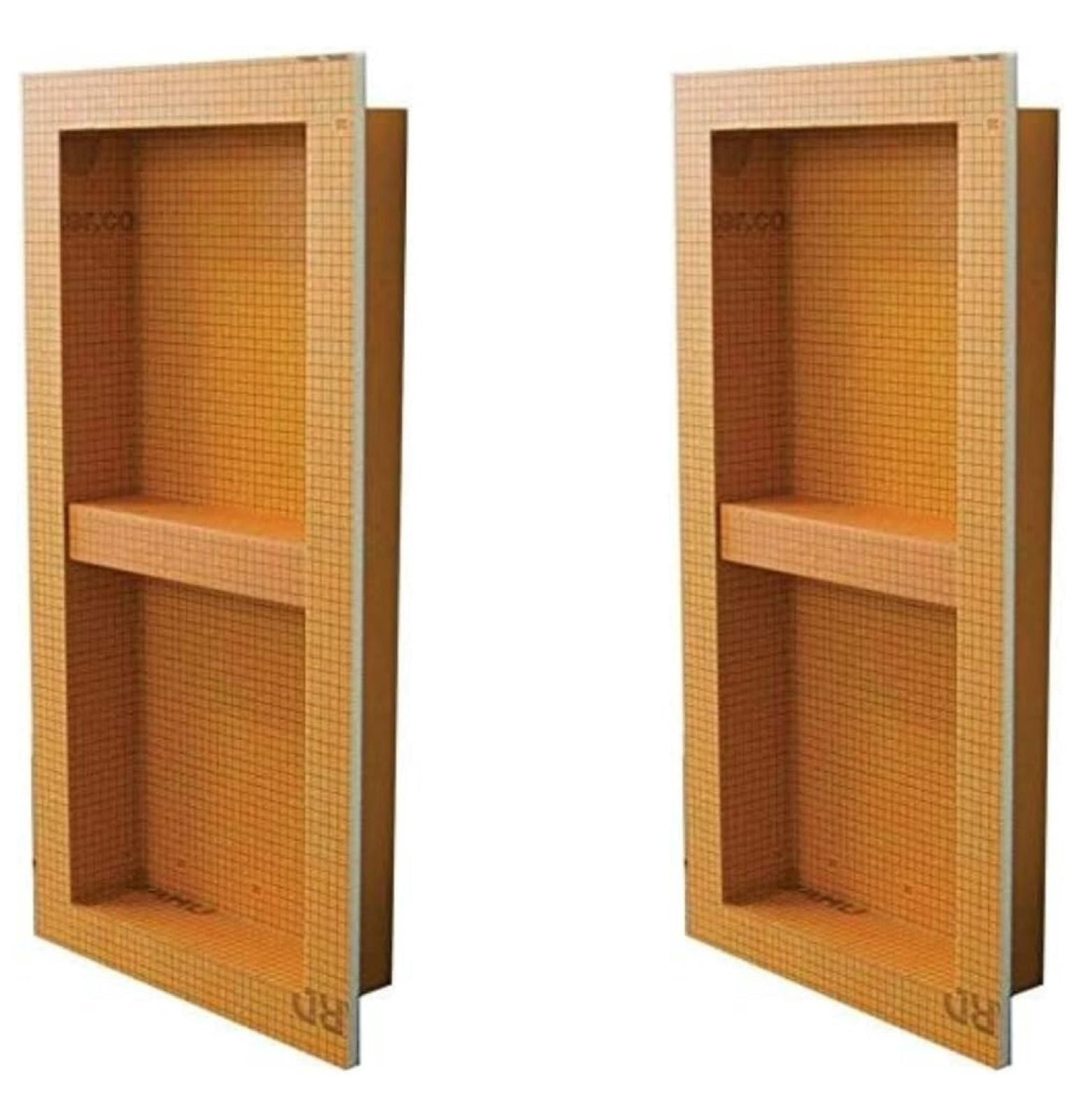 ByEUcuk KERDIBoardSN Shower Niche (with Shelf) 12"x28" (Two Pack