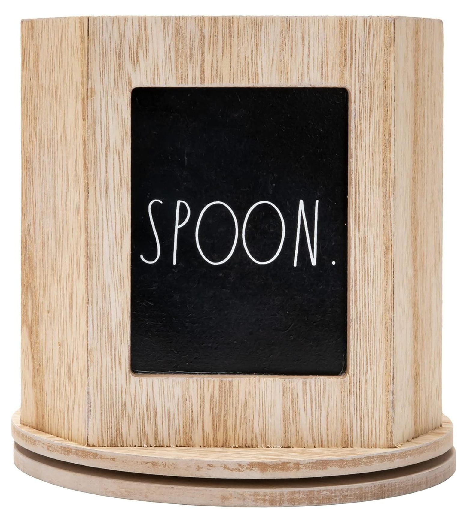 ByEUcuk Kitchen Spinner Wooden Kitchen Organizer for Forks, Knives