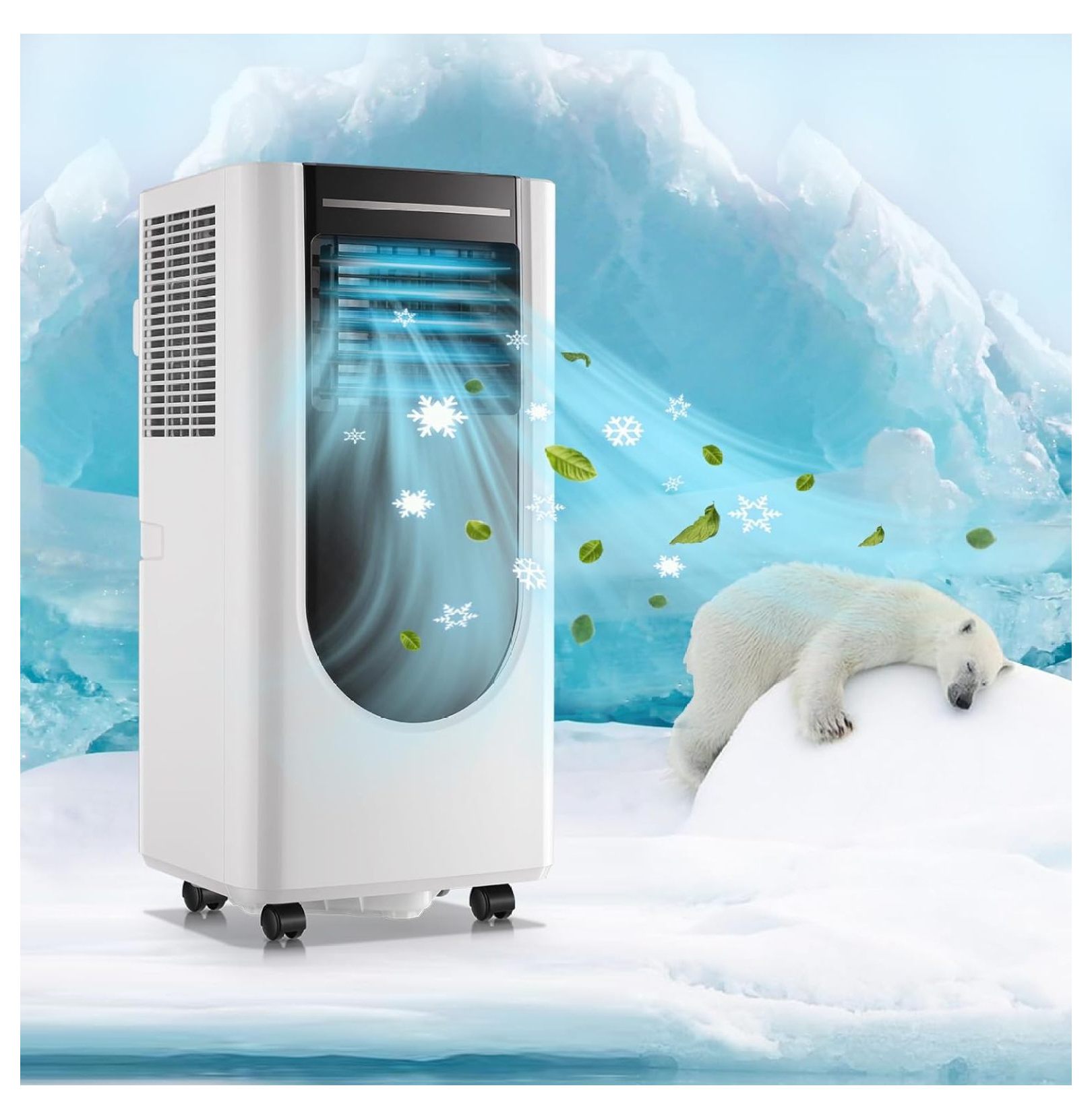 ByEUcuk Portable Air Conditioner with Builtin & Fan Mode Air Conditioners Cools up to 250 Sq.ft