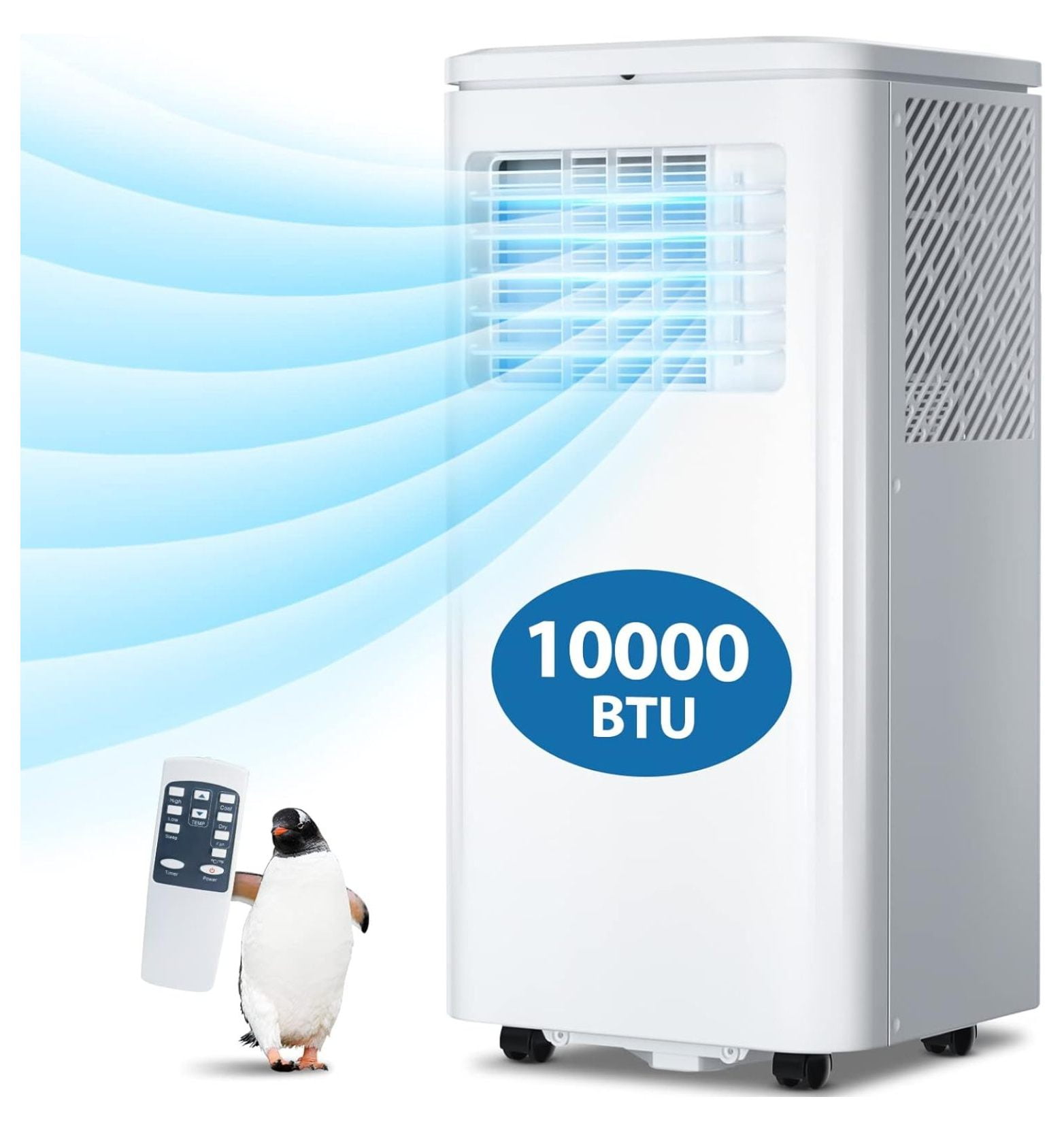 ByEUcuk Portable Air Conditioners 10000 BTU, Portable with Control for Room Up to 300 Sq. Ft