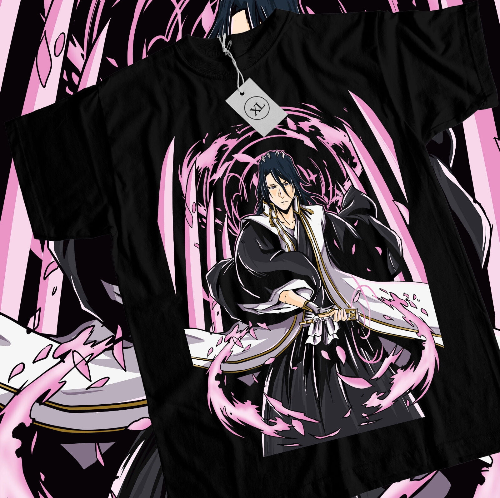 Byakuya Kuchiki T-Shirt Bleach Shirt Manga Strip Anime Graphic Tee All ...