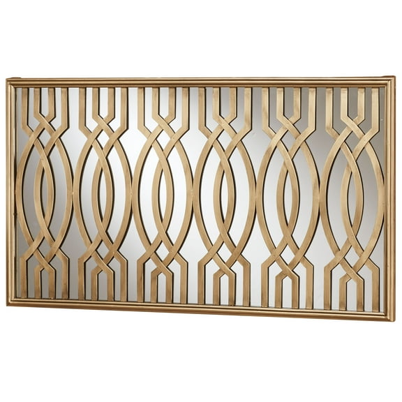 Byanca Mirrored Wall Art Satin Gold