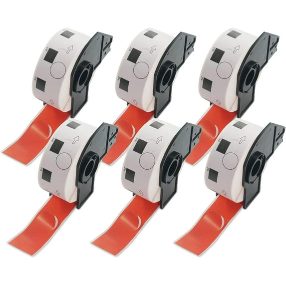 Bybiment 1 Inch Large Round Labels for 1218 (0 94 in Dia) with QL