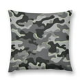Bybiment 1 Pack Plush Throw Pillow Cover, Camouflage Military Soft