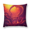 Bybiment 1 Pack Plush Throw Pillow Cover, Cthulhu Fantasy Dark Art Hd