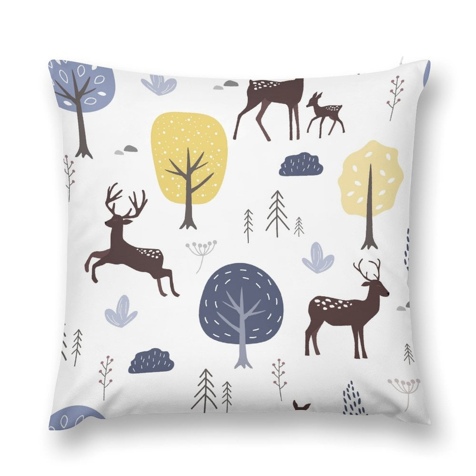 Bybiment 1 Pack Plush Throw Pillow Cover, Pattern Simple Natural