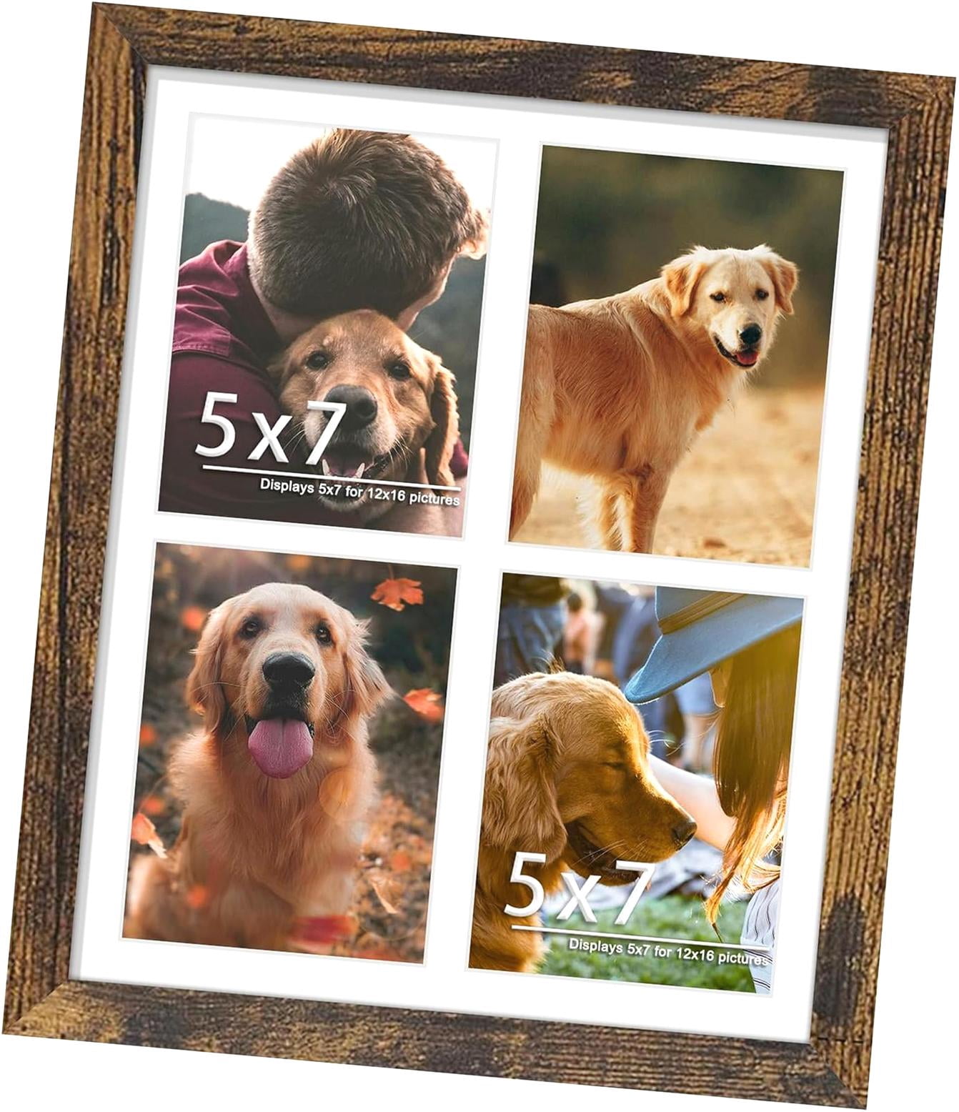 Bybiment 12x16 Picture Frame 5x7 Collage Picture Frame Displays Four ...