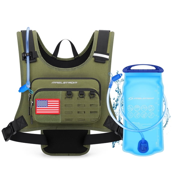 Maelstrom Running Vest for Men & Women, Detachable Hydration Pack with 2L Bladder, Breathable Backpack for Hiking, Cycling, Marathon