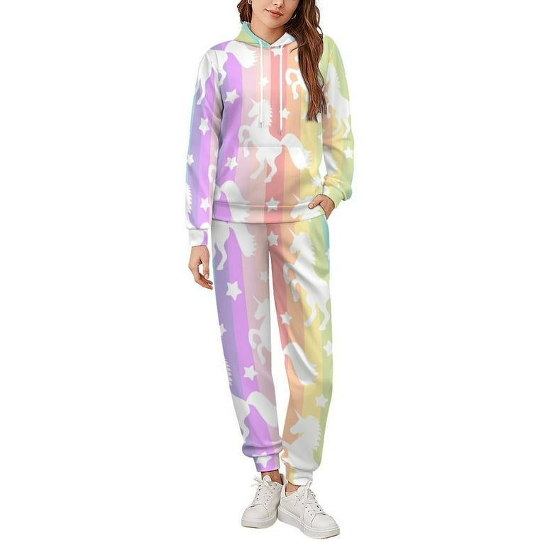 Rainbow sweatsuit sale