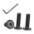 thumbnail image 1 of Bybiment 20pcs 1/4-20 * 2 inch Flat Hex Cap Screws, 304 Steel 18-8 Cap Bolts, Furniture Bolts Countersunk Connector Screw, Full Thread, Oxide with, 1 of 7