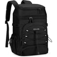 thumbnail image 1 of Realcool Backpack Cooler，33 Cans Insulated Leakproof Soft Cooler Bag Lightweight Camping Beach Lunch Backpack for Men Women Black, 1 of 8