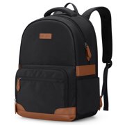 RealCool Laptop Backpack, 31L Travel Backpack for Women & Men, Fits 15.6 17 Laptop Black