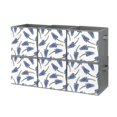 Bybiment 6PCS Fabric Storage Cubes, Floral Pattern Muscari Watercolor