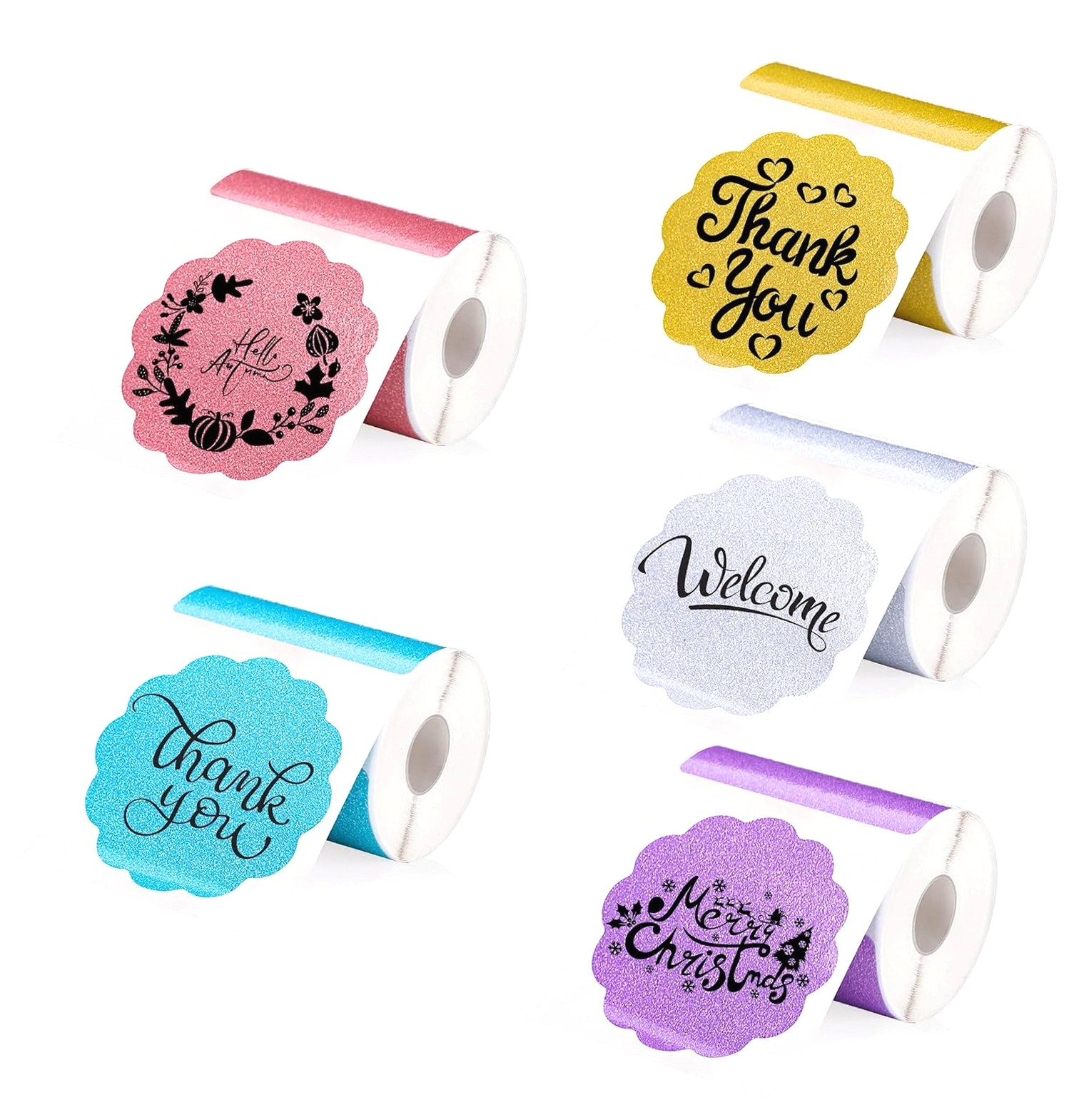 Bybiment 700 Pcs Thermal Label 2 Inch Circle Stickers Printable Round ...