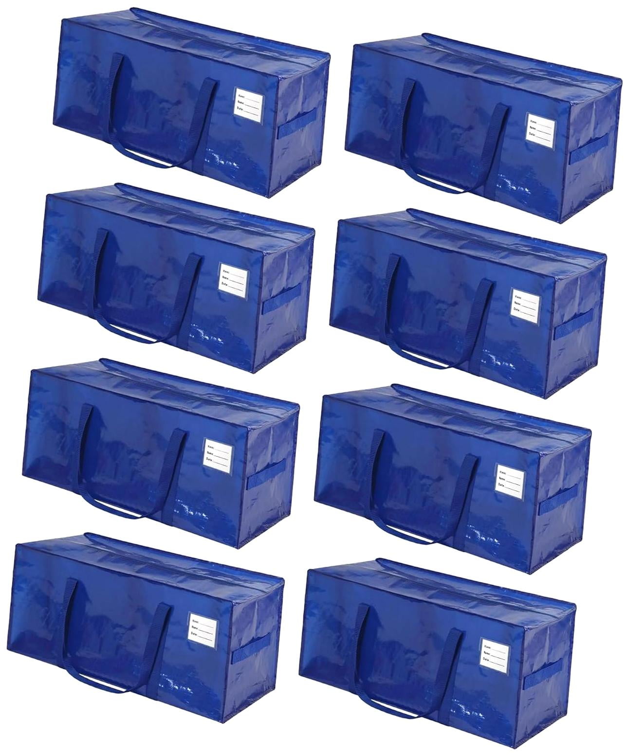 Bybiment 8 Pack Extra Large Bags with Handles, Foldable Storage Options ...