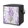 Bybiment 80L Large Capacity Quilt Storage Bag with Handle, Floral