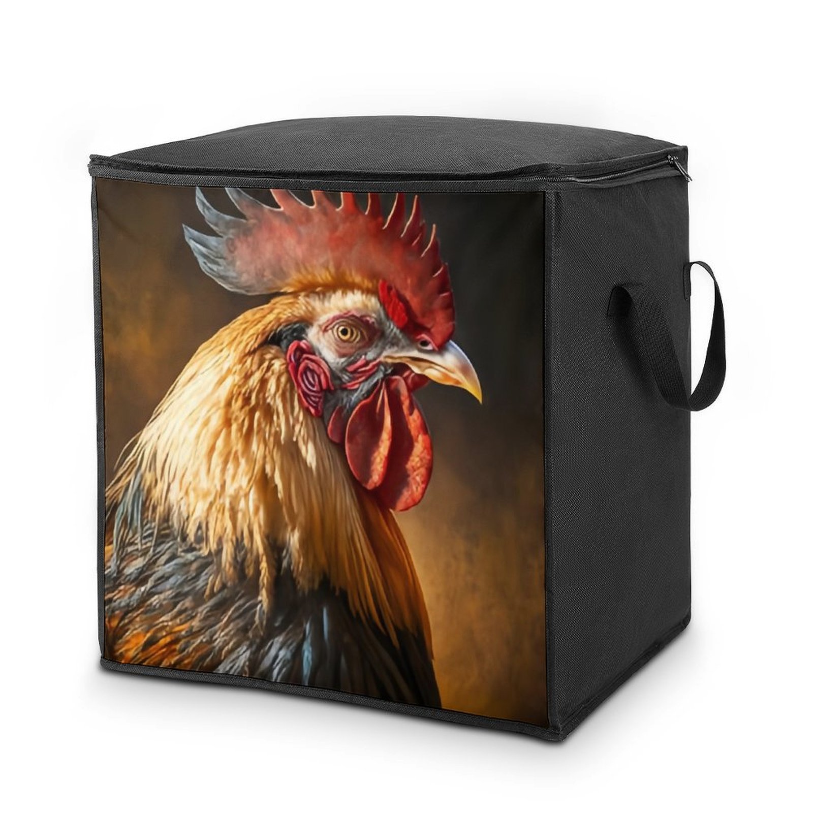 Bybiment 80L Large Capacity Quilt Storage Bag with Handle, Large Red