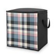 Bybiment 80L Large Capacity Quilt Storage Bag with Handle, Tartan