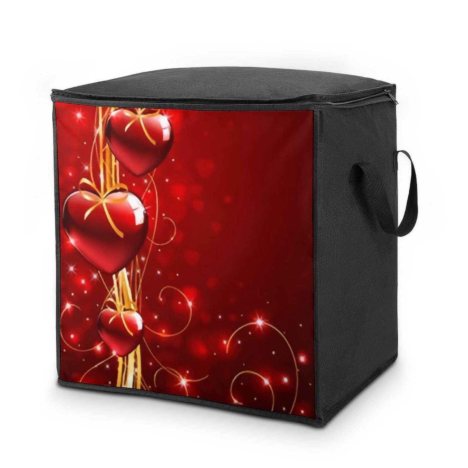 Bybiment 80L Large Capacity Quilt Storage Bag with Handle, Valentines