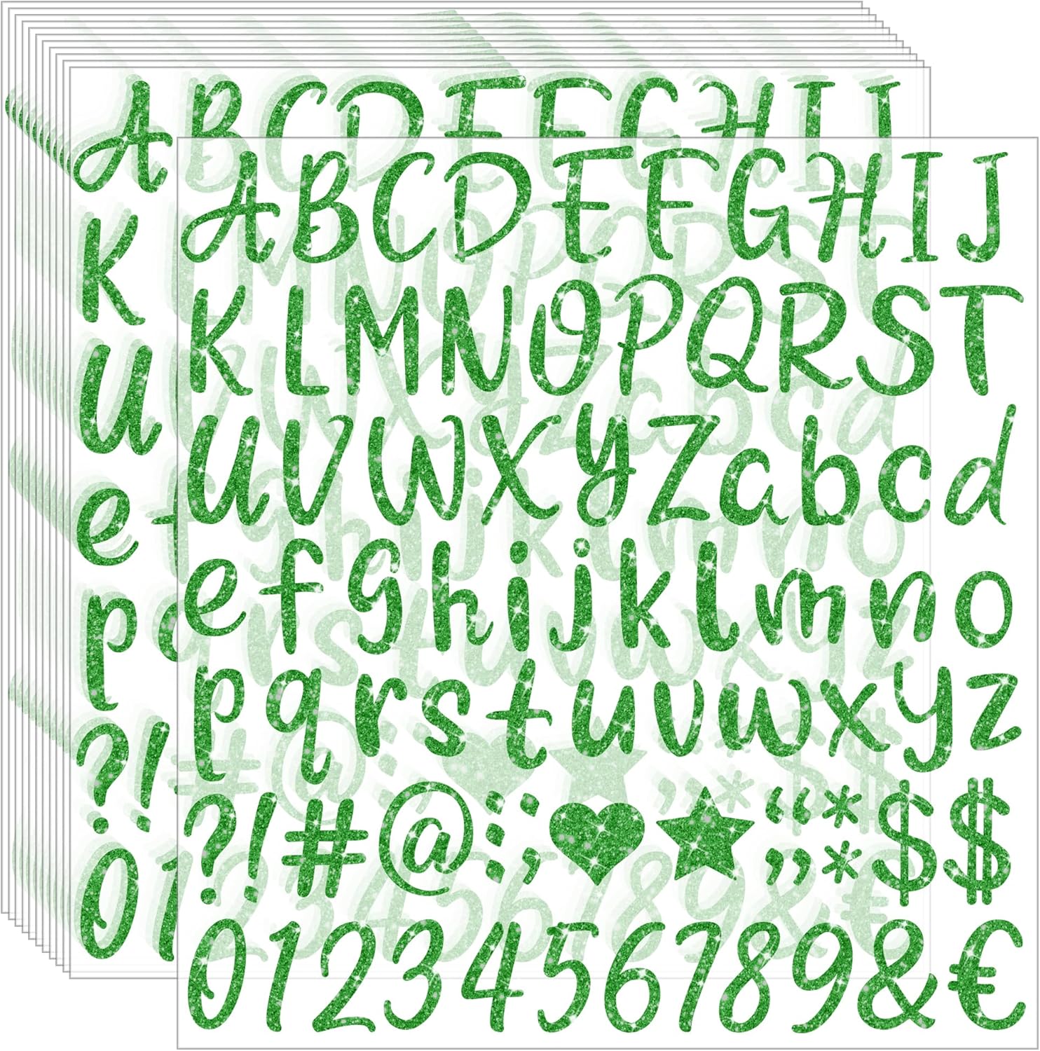 Bybiment 972Pcs Letter Stickers 12 Alphabet Stickers Vinyl 1 Inch Stick ...