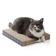 Hide & Scratch Cat Scratcher Pad   2 Pack | Double-Sided Cardboard Refills for Our Scratching Box | Reversible Corrugated Board for Indoor Cats | Toy Mat for Kitten Claw Play & Furniture Protection
